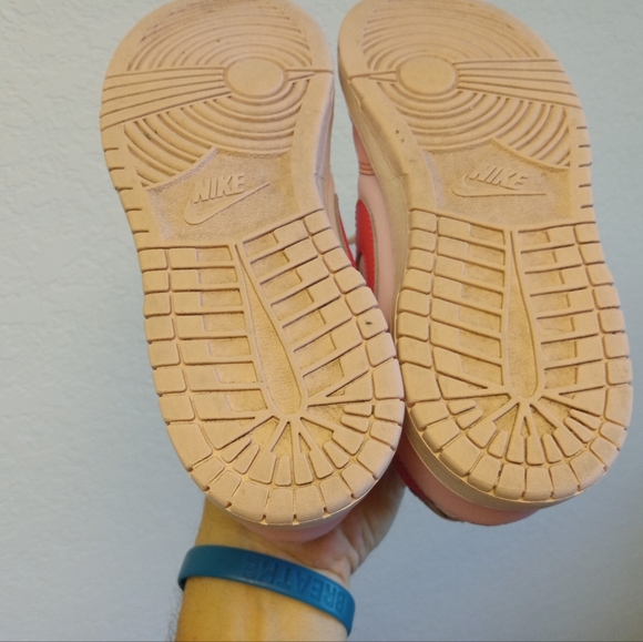 Nike Dunk Low Pink Barbie 3Y Youth Shoes Sneakers Girls - Picture 10 of 12